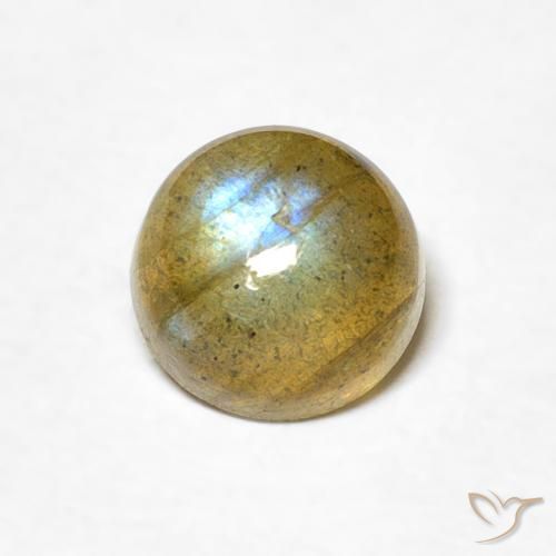 1.09ct 자연스러운 다색 조회 장석, 둥근, 투명한