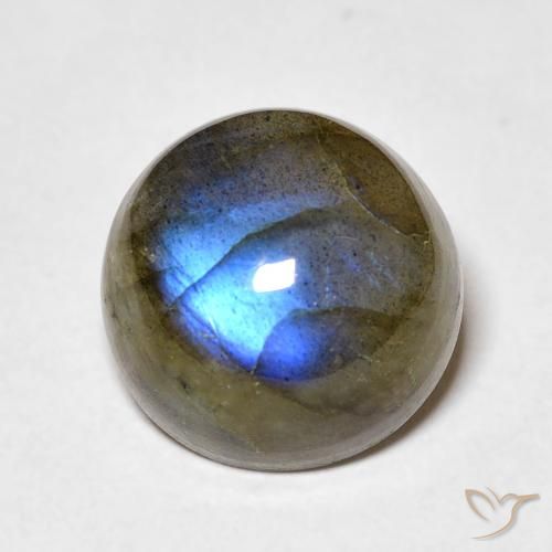 7.55ct 자연스러운 다색 조회 장석, 둥근, 투명한