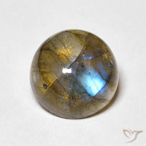 3.48ct 자연스러운 다색 조회 장석, 둥근, 투명한