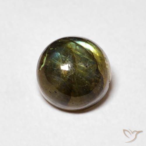 1.02ct 자연스러운 다색 조회 장석, 둥근, 투명한