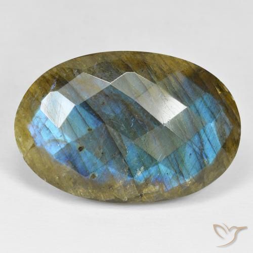 39.69ct 자연스러운 다색 조회 장석, 타원형, 불투명체
