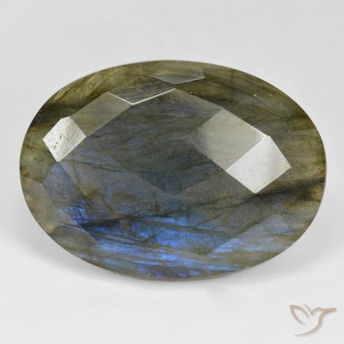 39.19ct 자연스러운 다색 조회 장석, 타원형, 불투명체