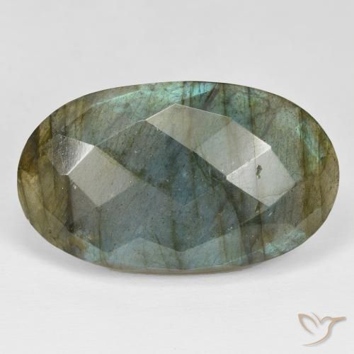 42.82ct 자연스러운 다색 조회 장석, 타원형, 불투명체