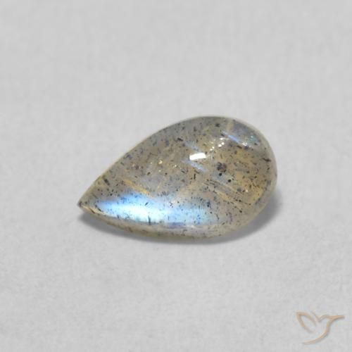 0.56ct 자연스러운 다색 조회 장석, 배 모양, 투명한