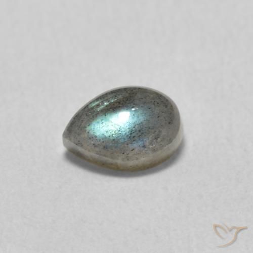 0.70ct 자연스러운 다색 조회 장석, 배 모양, 투명한