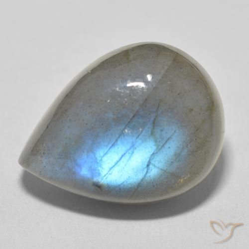 19.51ct 자연스러운 다색 조회 장석, 배 모양, 투명한