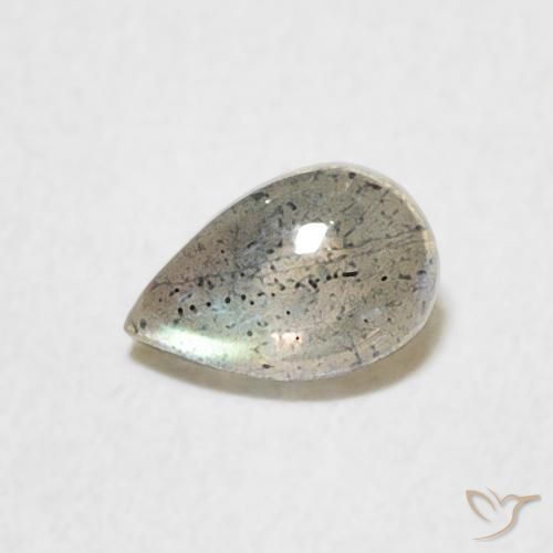 0.50ct 자연스러운 다색 조회 장석, 배 모양, 투명한