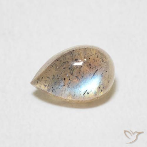 0.53ct 자연스러운 다색 조회 장석, 배 모양, 투명한