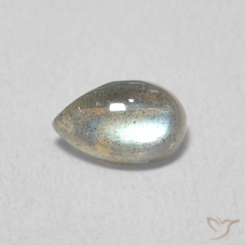 0.50ct 자연스러운 다색 조회 장석, 배 모양, 투명한
