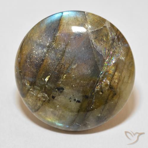 33.96ct 자연스러운 다색 조회 장석, 둥근, 투명한