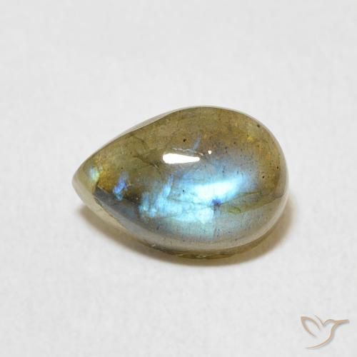 1.78ct 자연스러운 다색 조회 장석, 배 모양, 투명한