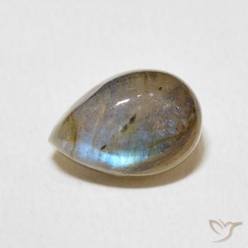 2.53ct 자연스러운 다색 조회 장석, 배 모양, 투명한