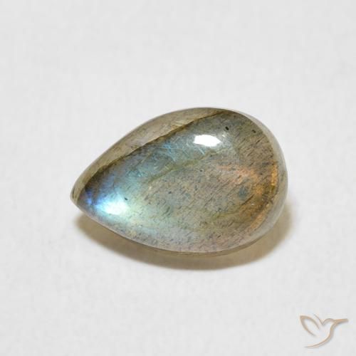 1.53ct 자연스러운 다색 조회 장석, 배 모양, 투명한