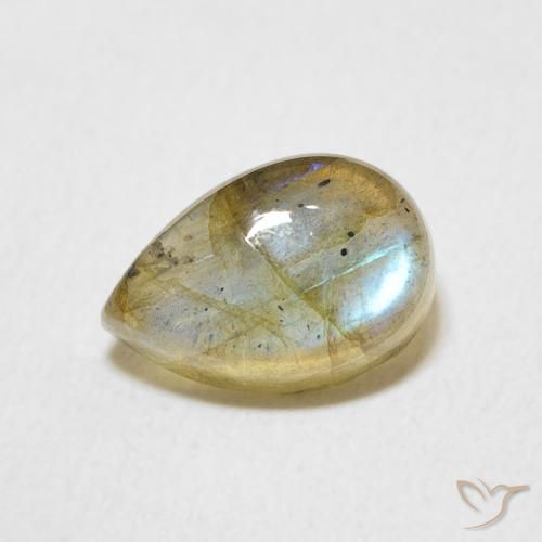 2.47ct 자연스러운 다색 조회 장석, 배 모양, 투명한