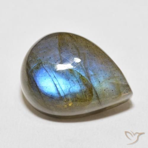 19.92ct 자연스러운 다색 조회 장석, 배 모양, 투명한