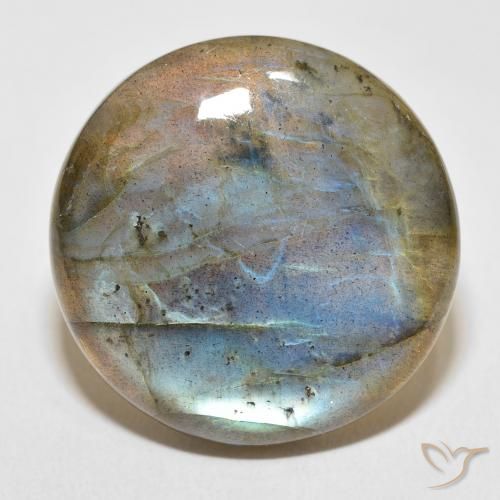 34.40ct 자연스러운 다색 조회 장석, 둥근, 투명한
