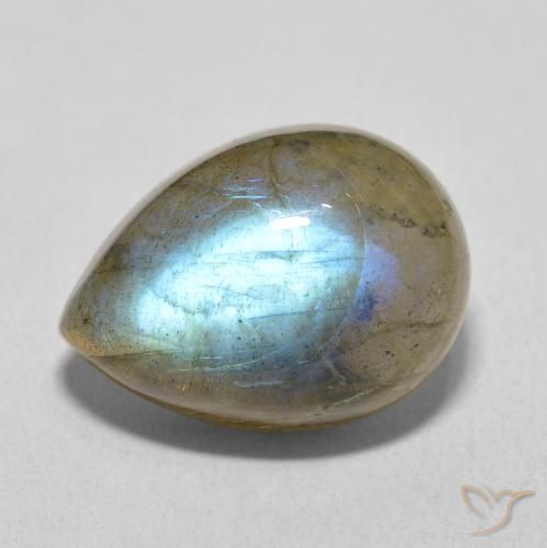 10.31ct 자연스러운 다색 조회 장석, 배 모양, 투명한