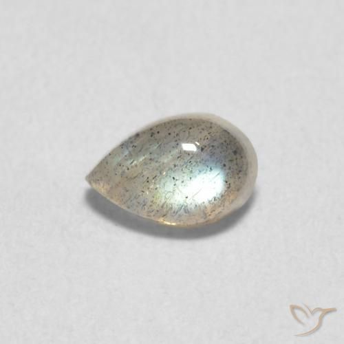 0.62ct 자연스러운 다색 조회 장석, 배 모양, 투명한