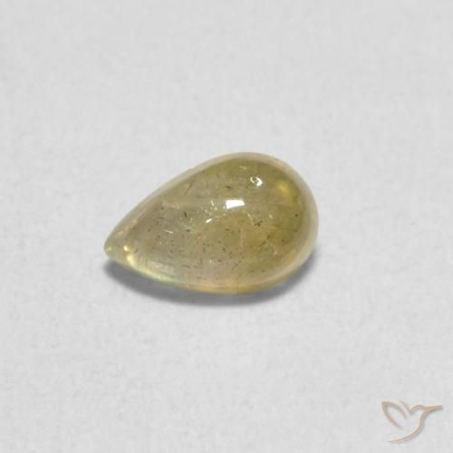 0.44ct 자연스러운 다색 조회 장석, 배 모양, 투명한
