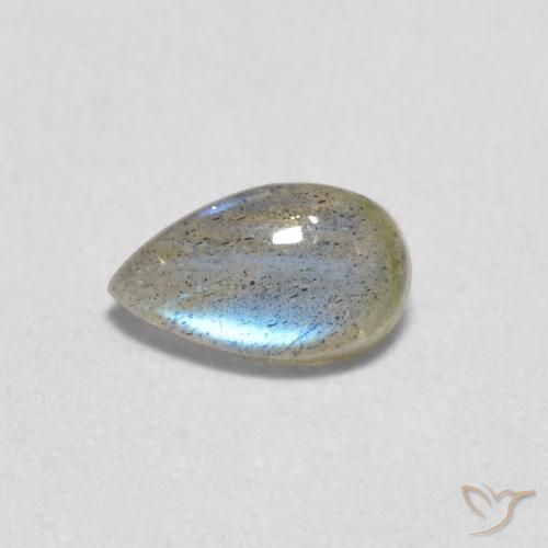 0.61ct 자연스러운 다색 조회 장석, 배 모양, 투명한