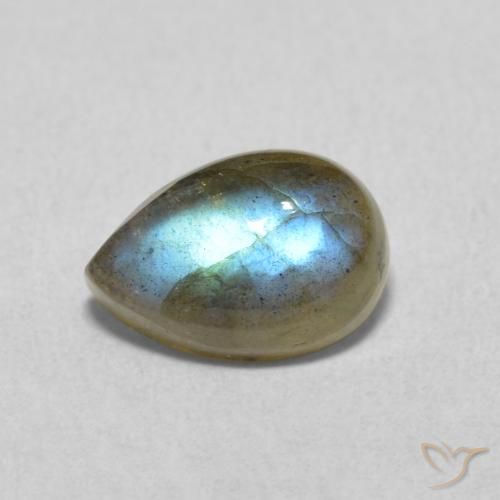 1.78ct 자연스러운 다색 조회 장석, 배 모양, 투명한