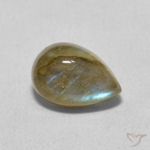 1.79ct 자연스러운 다색 조회 장석, 배 모양, 투명한