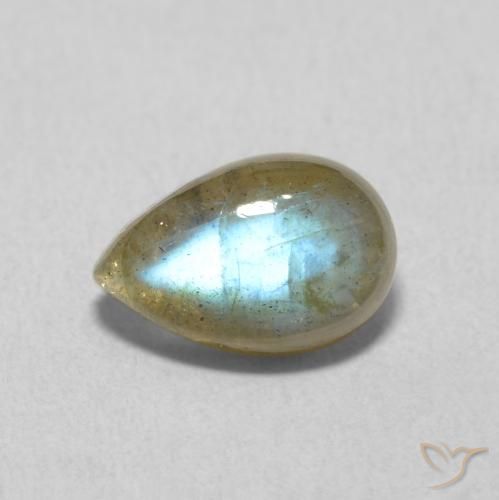 1.61ct 자연스러운 다색 조회 장석, 배 모양, 투명한