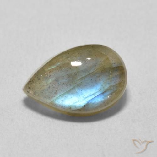 2.28ct 자연스러운 다색 조회 장석, 배 모양, 투명한