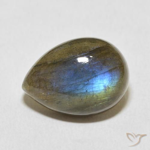 10.42ct 자연스러운 다색 조회 장석, 배 모양, 투명한