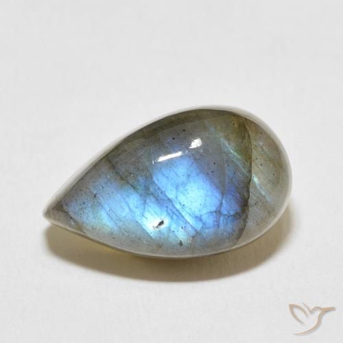 11.18ct 자연스러운 다색 조회 장석, 배 모양, 투명한