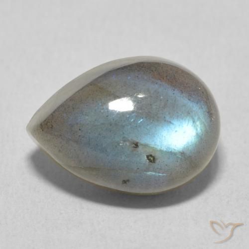 7.36ct 자연스러운 다색 조회 장석, 배 모양, 투명한