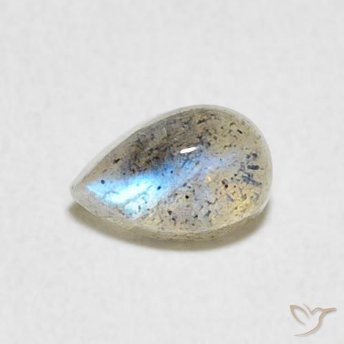 0.55ct 자연스러운 다색 조회 장석, 배 모양, 투명한