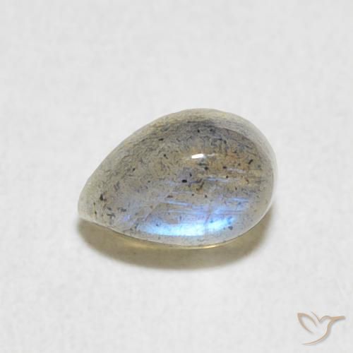 0.56ct 자연스러운 다색 조회 장석, 배 모양, 투명한