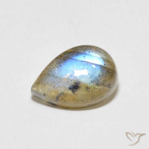 2.34ct 자연스러운 다색 조회 장석, 배 모양, 투명한