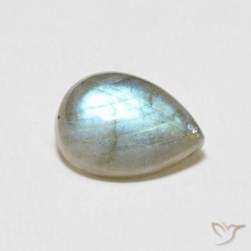 2.40ct 자연스러운 다색 조회 장석, 배 모양, 투명한