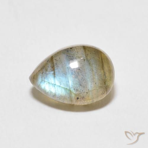2.44ct 자연스러운 다색 조회 장석, 배 모양, 투명한