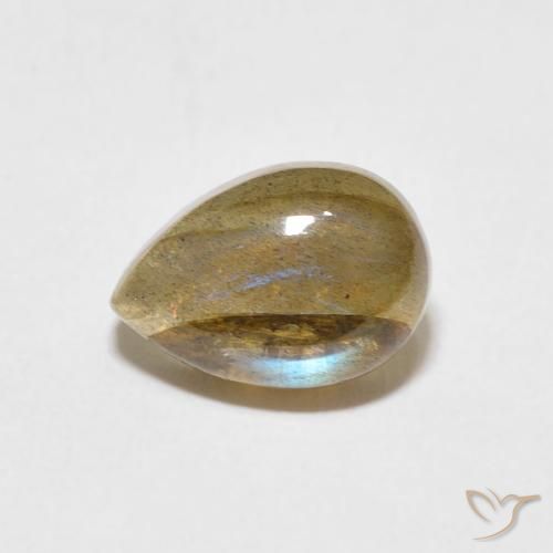 2.67ct 자연스러운 다색 조회 장석, 배 모양, 투명한