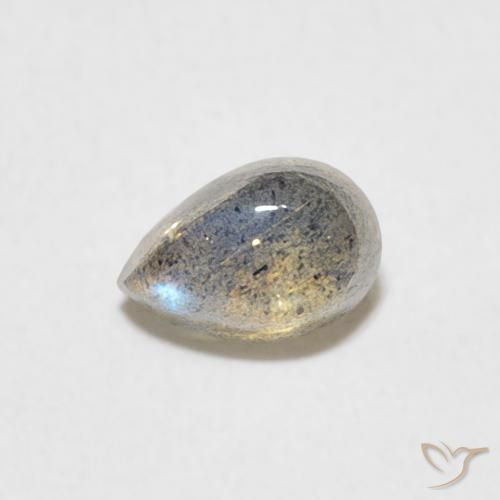 0.51ct 자연스러운 다색 조회 장석, 배 모양, 투명한