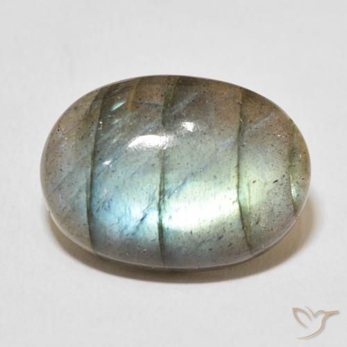 13.81ct 자연스러운 다색 조회 장석, 타원형, 투명한