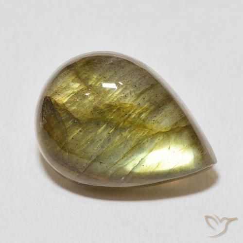 11.26ct 자연스러운 다색 조회 장석, 배 모양, 투명한
