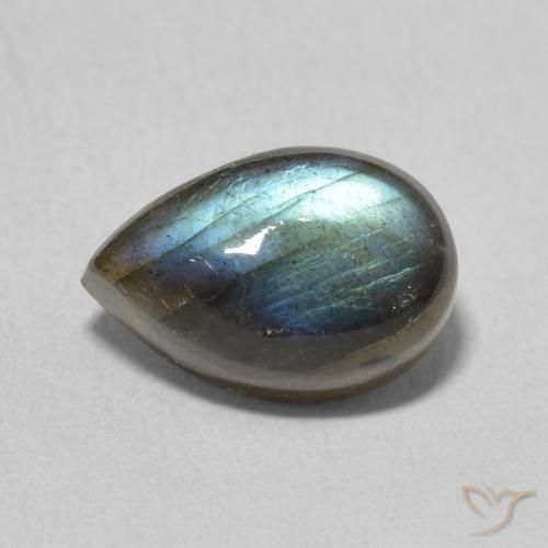 4.13ct 자연스러운 다색 조회 장석, 배 모양, 투명한