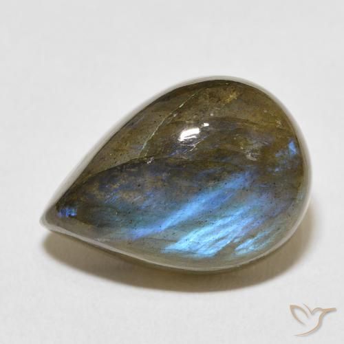 12.37ct 자연스러운 다색 조회 장석, 배 모양, 투명한