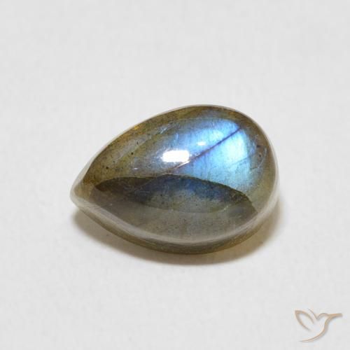 2.83ct 자연스러운 다색 조회 장석, 배 모양, 투명한