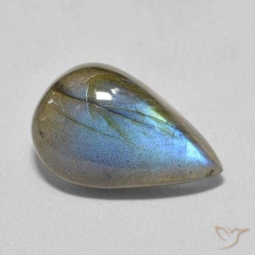 6.01ct 자연스러운 다색 조회 장석, 배 모양, 투명한