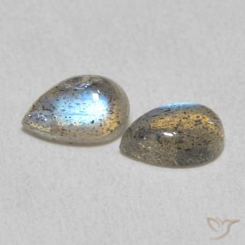 0.92캐럿 천연 멀티컬러 라브라도라이트 보석, 배 모양, 6.2×4 mm, 투명한