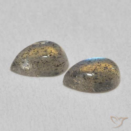 0.92캐럿 천연 멀티컬러 라브라도라이트 보석, 배 모양, 6.2×4 mm, 투명한