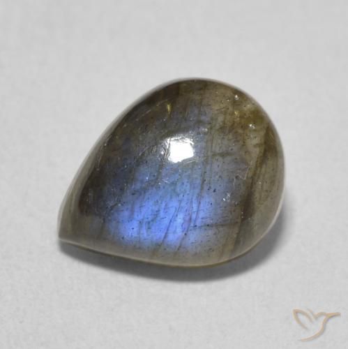 2.53ct 자연스러운 다색 조회 장석, 배 모양, 투명한
