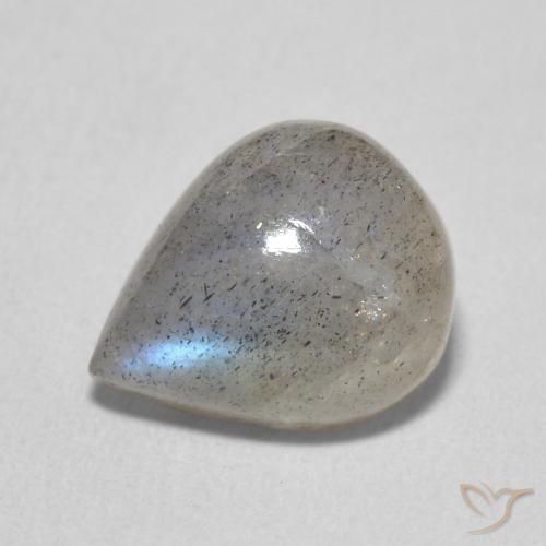 3.65ct 자연스러운 다색 조회 장석, 배 모양, 투명한