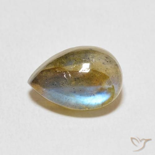 2.48ct 자연스러운 다색 조회 장석, 배 모양, 투명한