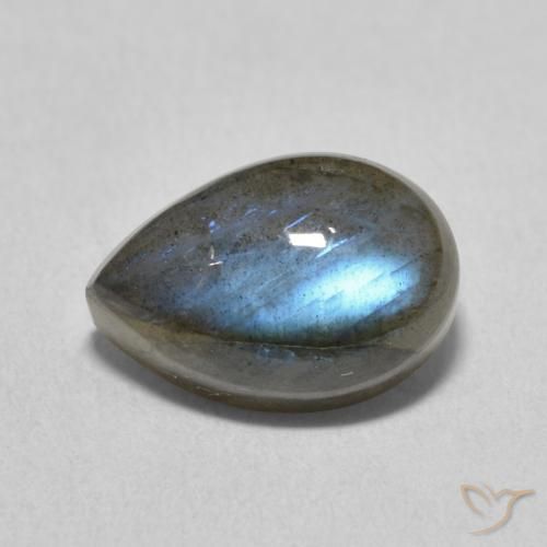 4.21ct 자연스러운 다색 조회 장석, 배 모양, 투명한